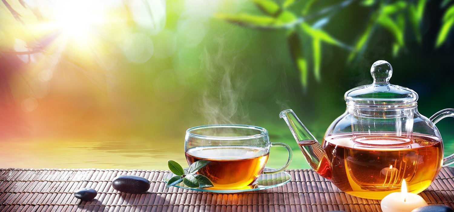 Çay tarlası gün batımı